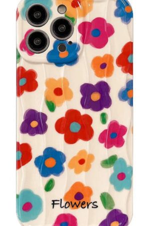 New Style Trends - Retro Bloom Flower Aesthetic iPhone Case - Outfit Ideas