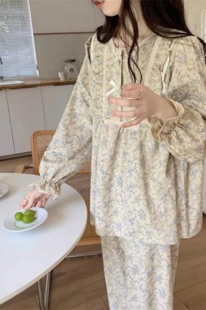 New Style Trends - Retro Bloom Lace Pajama Set - Outfit Ideas