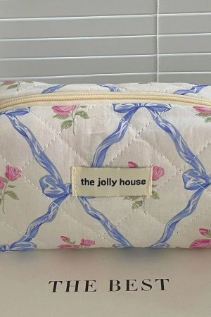 New Style Trends - Retro Bow Bloom Coquette Makeup Bags - Outfit Ideas