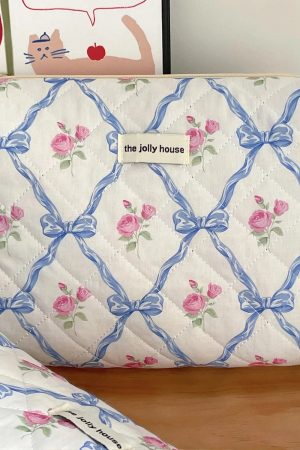 New Style Trends - Retro Bow Bloom Coquette Makeup Bags - Outfit Ideas