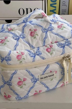 New Style Trends - Retro Bow Bloom Coquette Makeup Bags - Outfit Ideas