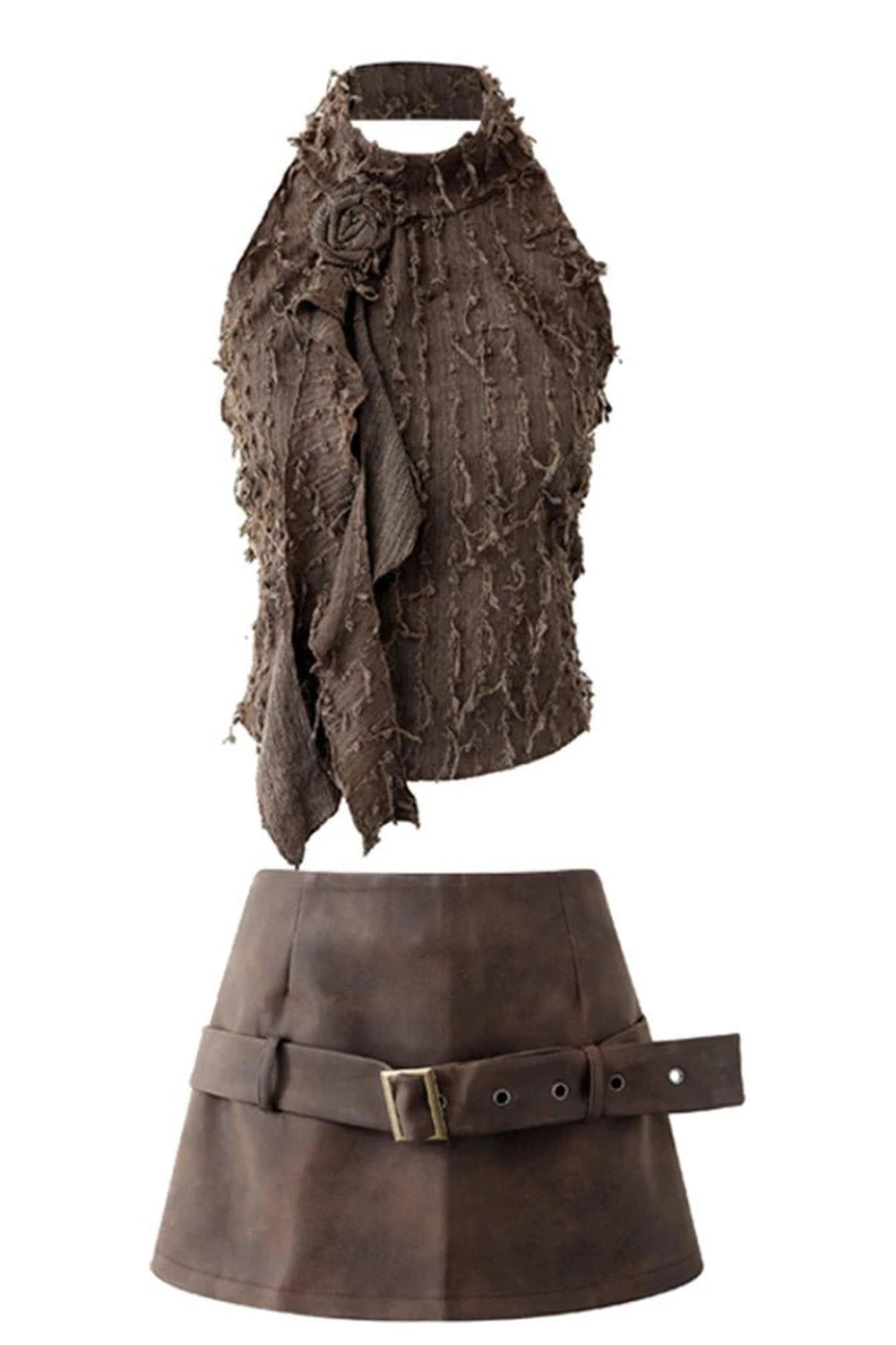 New Style Trends - Retro Chic 2000s Outfits 2 Piece Outfit Set - Outfit Ideas