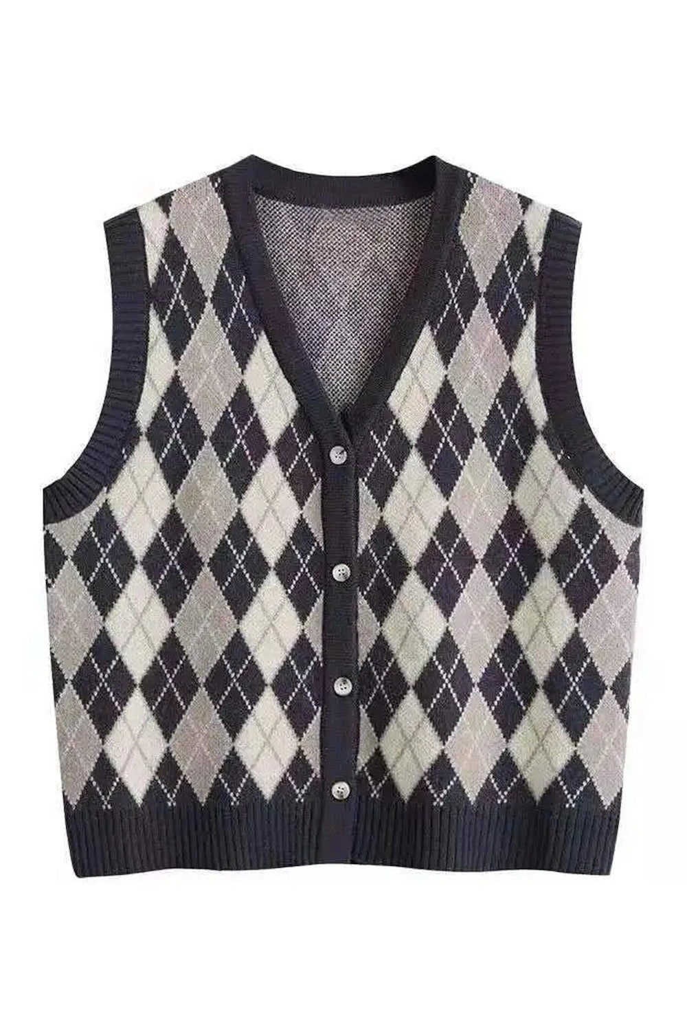 New Style Trends - Retro Classic Argyle Knit Vest - Outfit Ideas New Style Trends - Retro Classic Argyle Knit Vest - Outfit Ideas