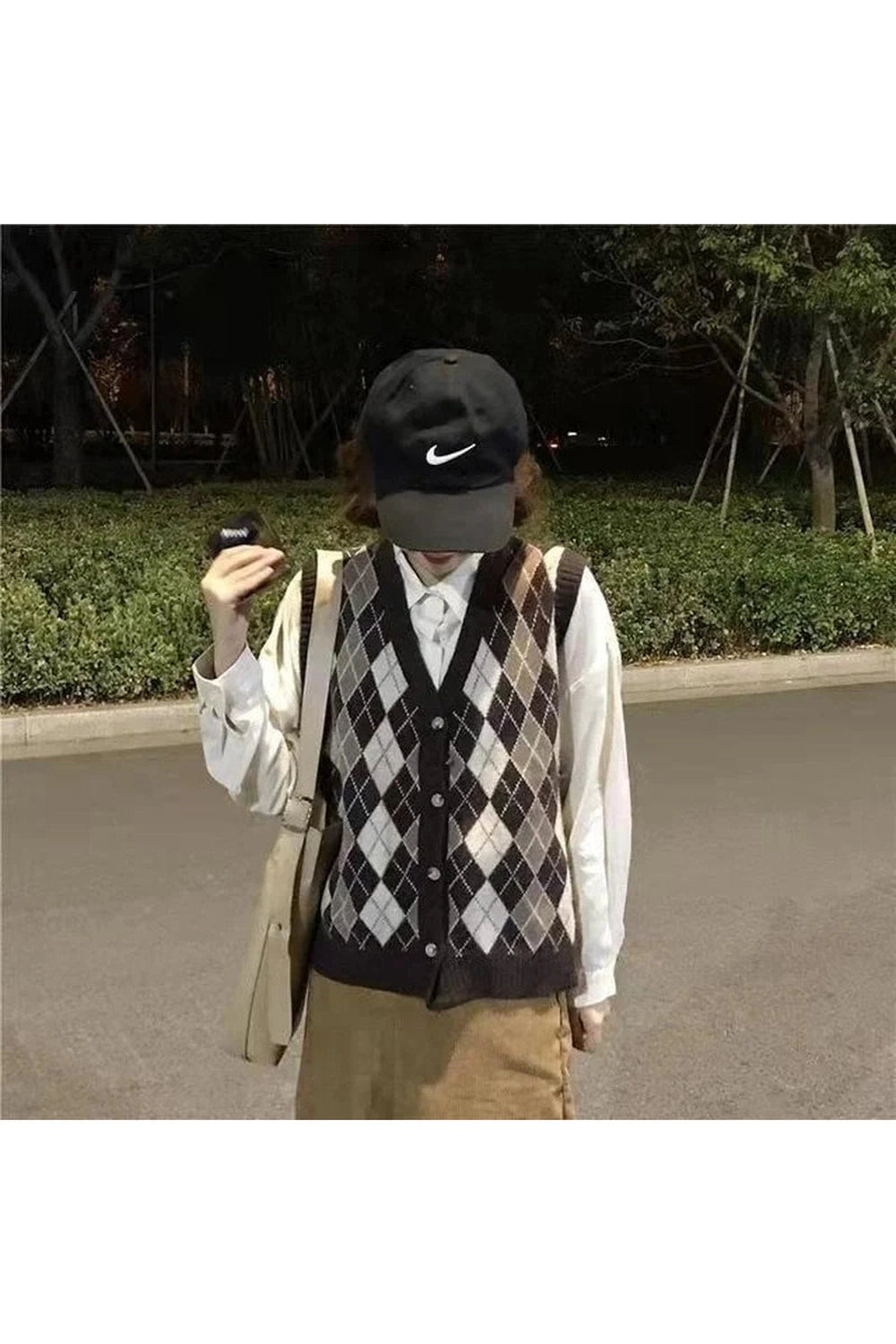 New Style Trends - Retro Classic Argyle Knit Vest - Outfit Ideas New Style Trends - Retro Classic Argyle Knit Vest - Outfit Ideas