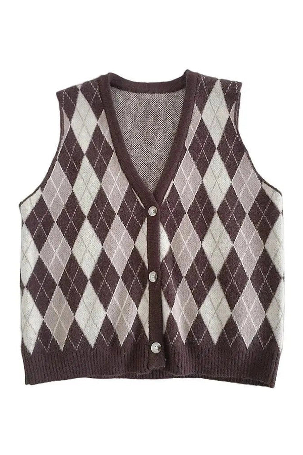 New Style Trends - Retro Classic Argyle Knit Vest - Outfit Ideas New Style Trends - Retro Classic Argyle Knit Vest - Outfit Ideas