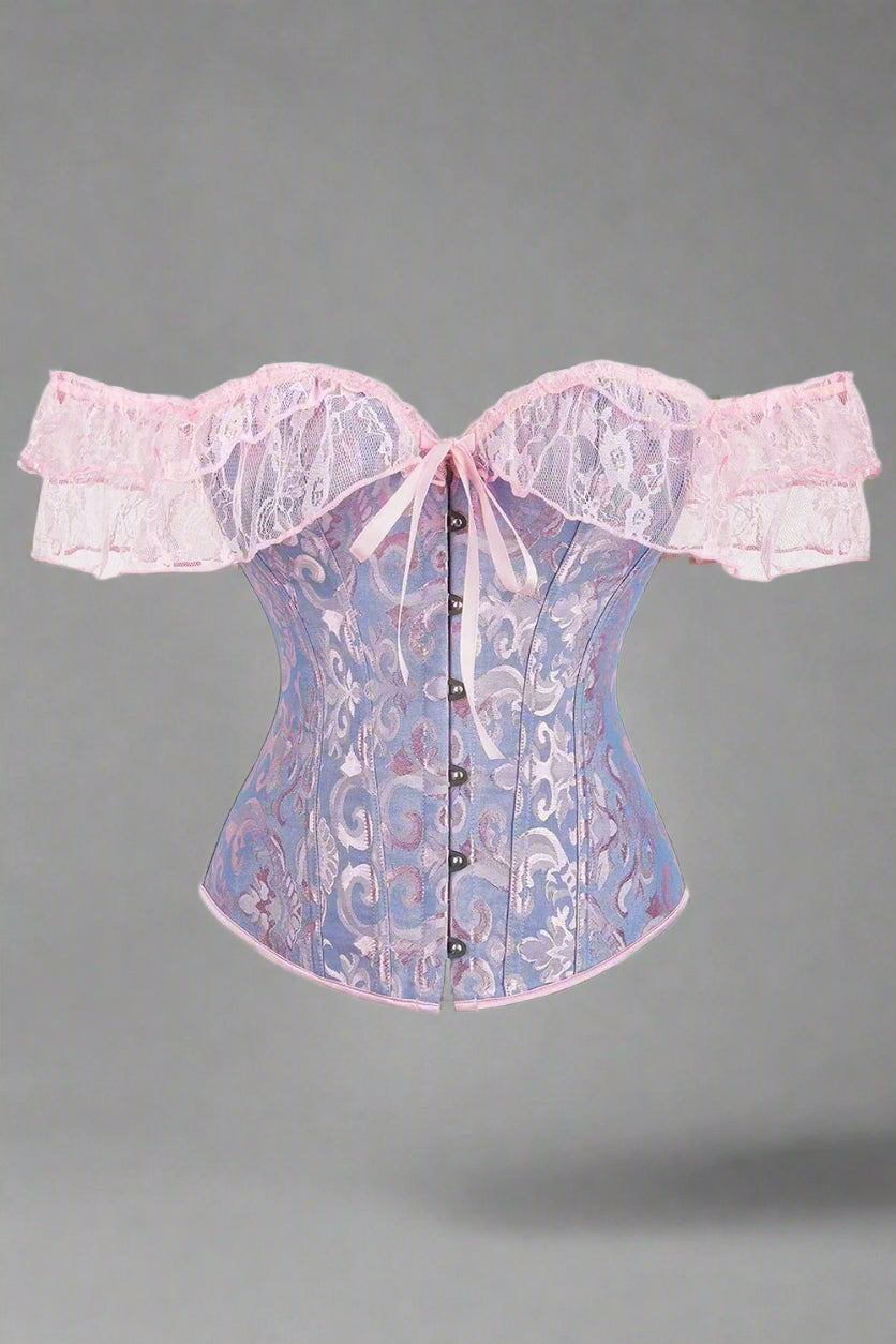 New Style Trends - Retro Lace Overbust Corset - Outfit Ideas New Style Trends - Retro Lace Overbust Corset - Outfit Ideas