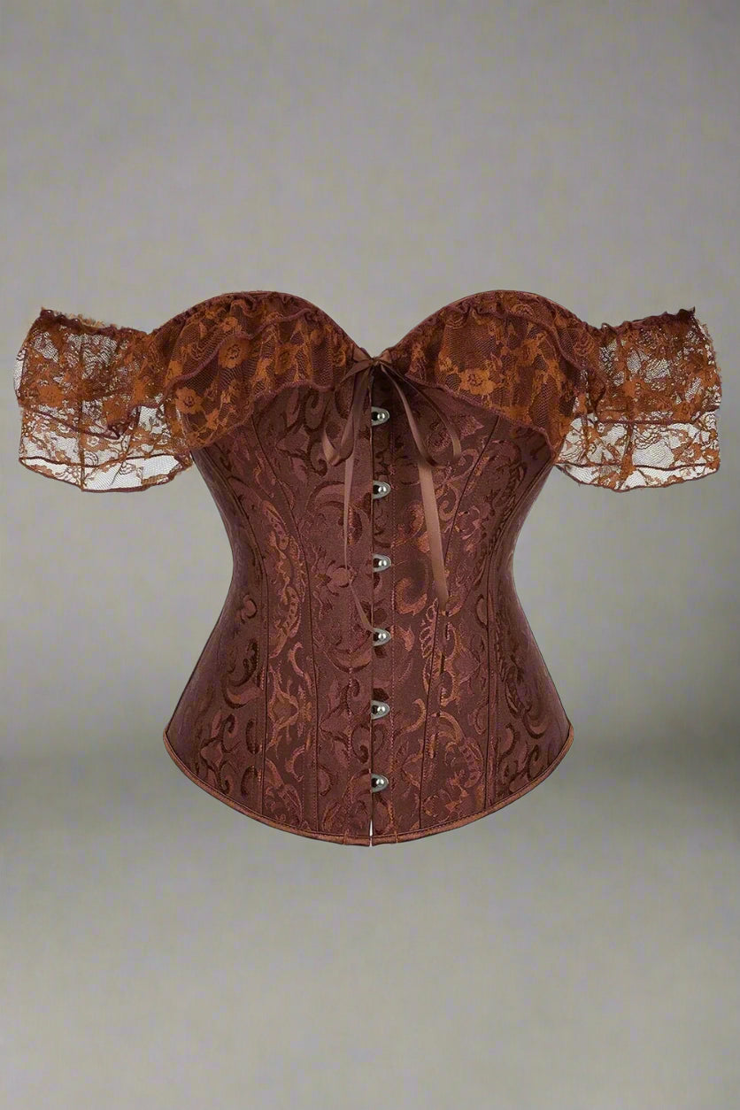 New Style Trends - Retro Lace Overbust Corset - Outfit Ideas New Style Trends - Retro Lace Overbust Corset - Outfit Ideas