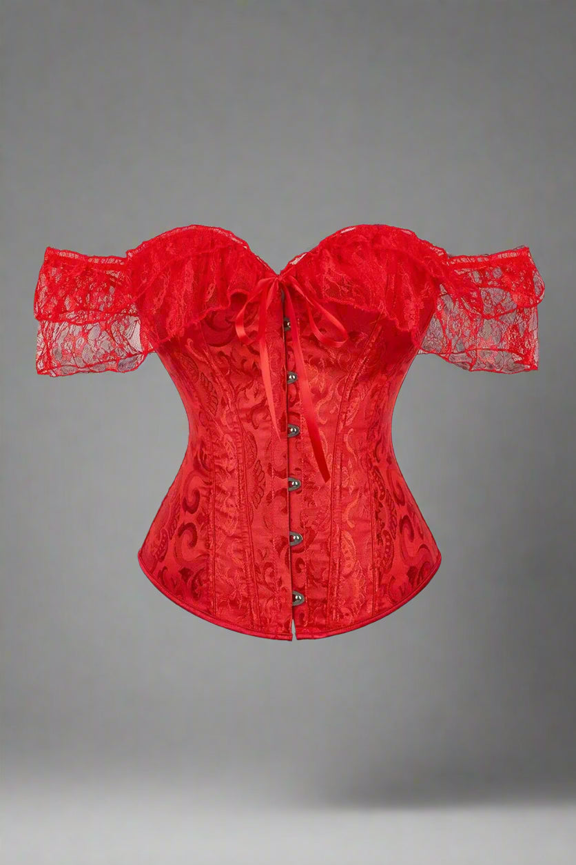 New Style Trends - Retro Lace Overbust Corset - Outfit Ideas New Style Trends - Retro Lace Overbust Corset - Outfit Ideas