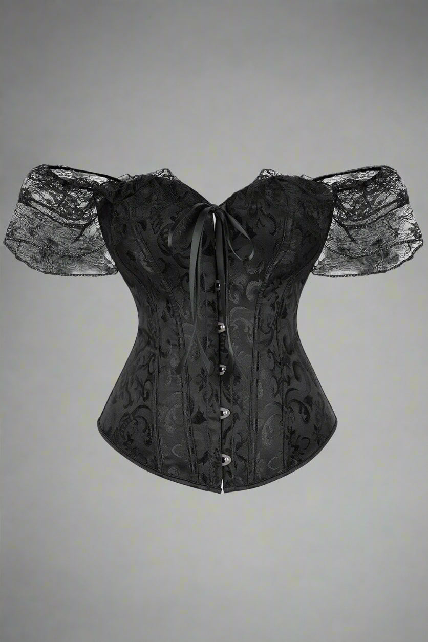 New Style Trends - Retro Lace Overbust Corset - Outfit Ideas