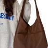 New Style Trends - Retro Large Casual Leather Handbag - Outfit Ideas