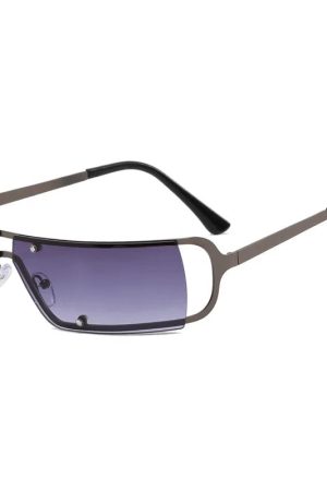 New Style Trends - Retro Neo Y2K Chrome Vision Sunglasses - Outfit Ideas