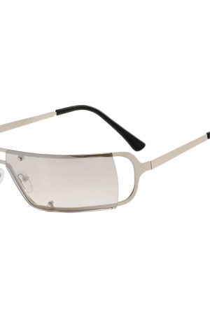 New Style Trends - Retro Neo Y2K Chrome Vision Sunglasses - Outfit Ideas