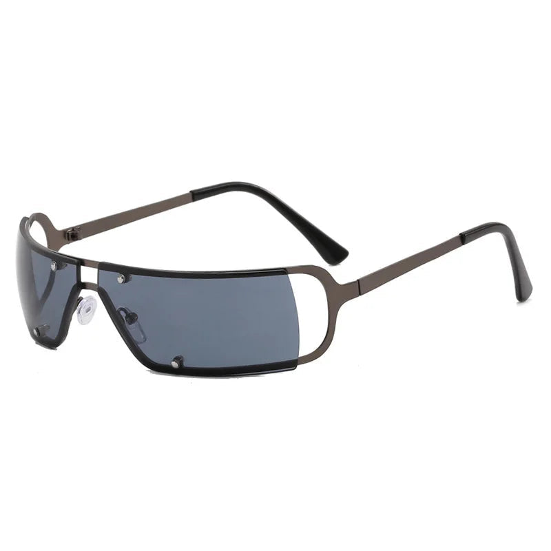 New Style Trends - Retro Neo Y2K Chrome Vision Sunglasses - Outfit Ideas