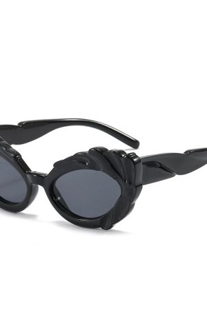 New Style Trends - Retro Noir Thorn Cat-Eye Sunglasses - Outfit Ideas