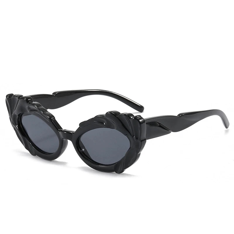 New Style Trends - Retro Noir Thorn Cat-Eye Sunglasses - Outfit Ideas