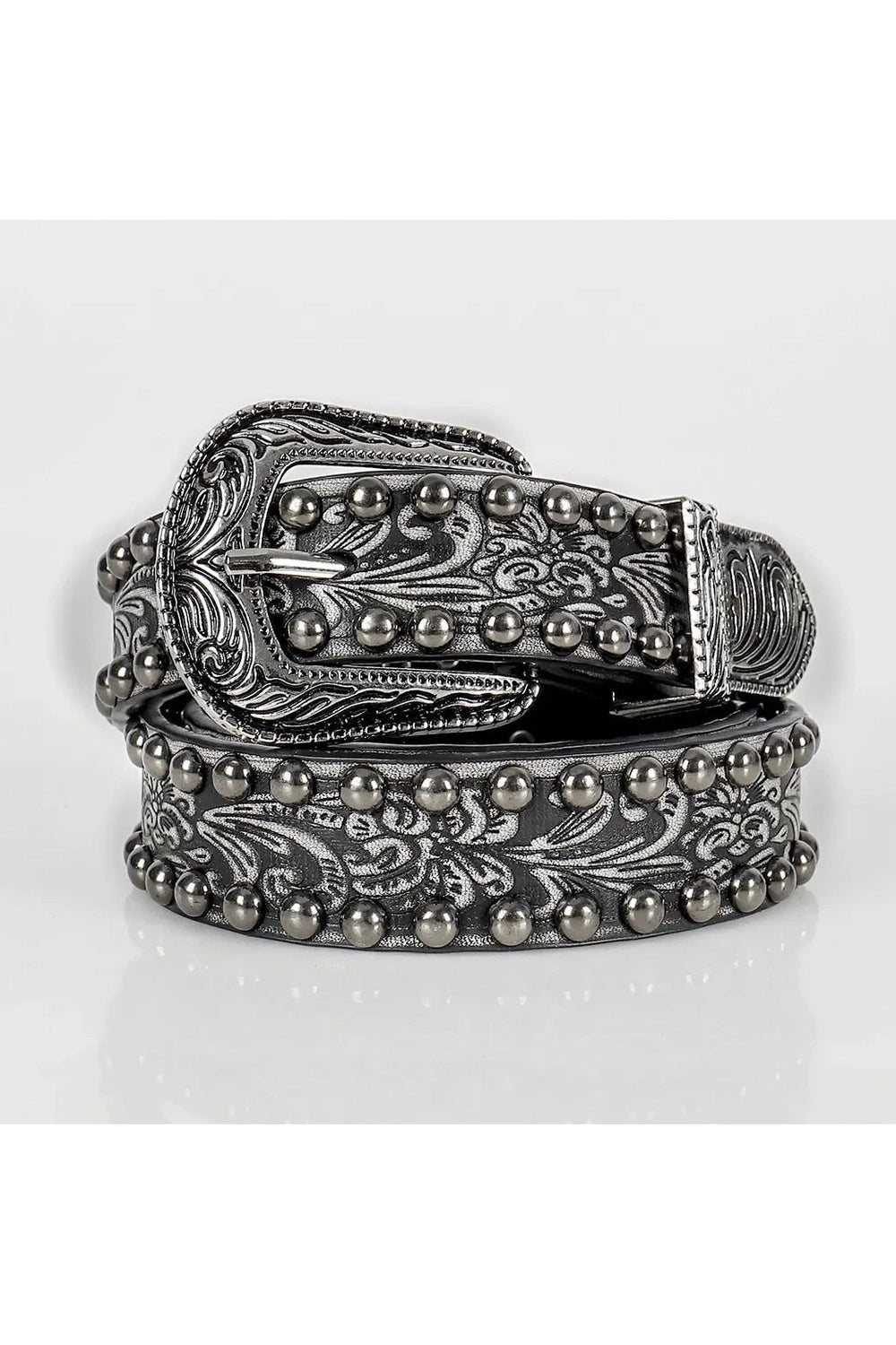 New Style Trends - Retro Ornate Western Studded Belt - Outfit Ideas