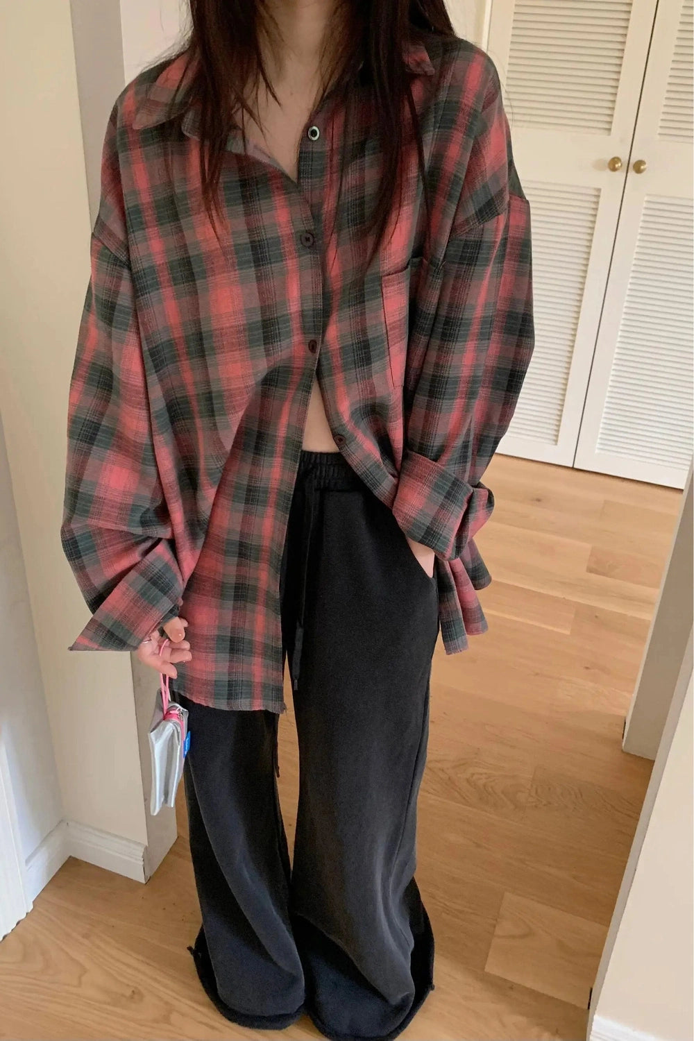 New Style Trends - Retro Oversized Plaid Flannel Shirt - Outfit Ideas