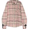 New Style Trends - Retro Pink Plaid Button Up Shirt - Outfit Ideas