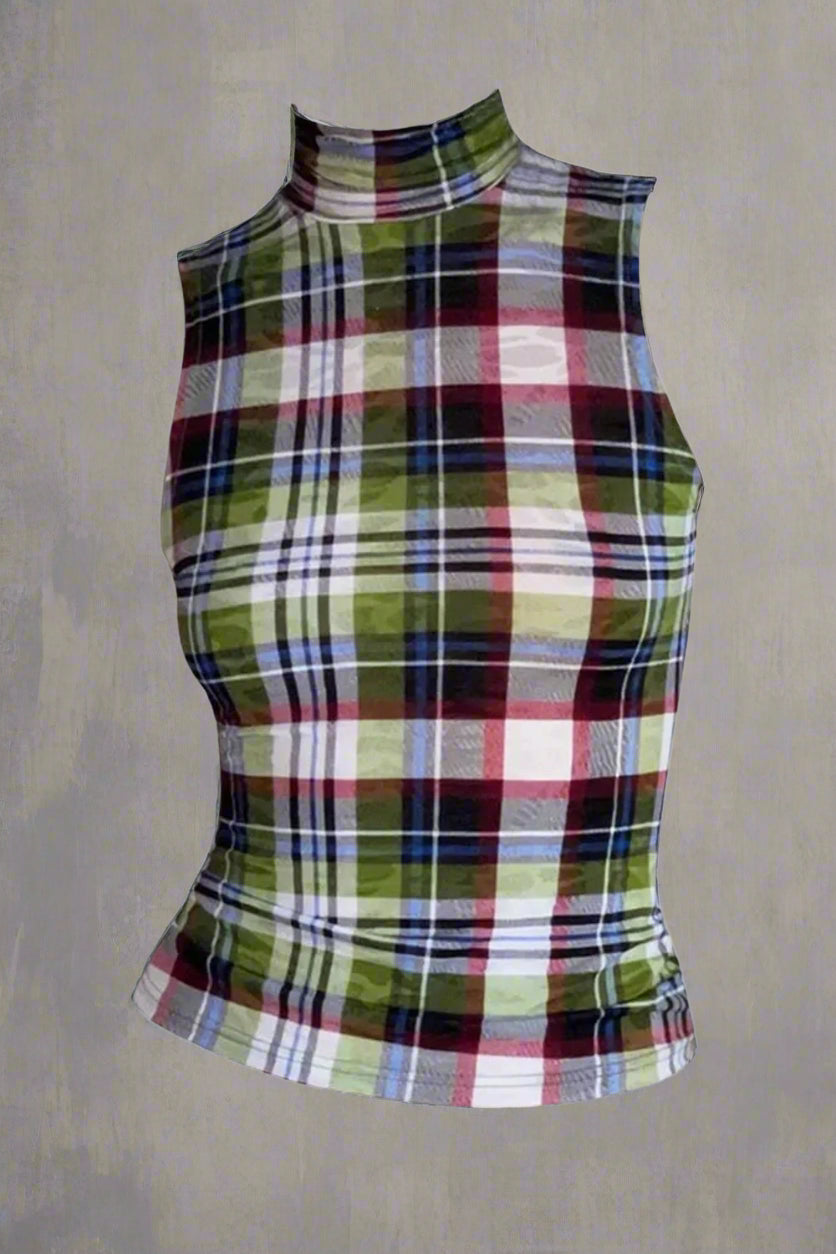 New Style Trends - Retro Plaid Crop Top - Outfit Ideas