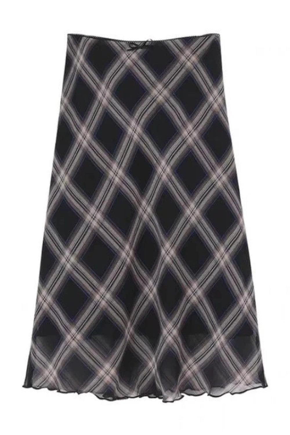 New Style Trends - Retro Plaid High Waist Midi Skirt - Outfit Ideas