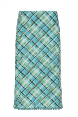 New Style Trends - Retro Plaid Slip Skirt - Outfit Ideas