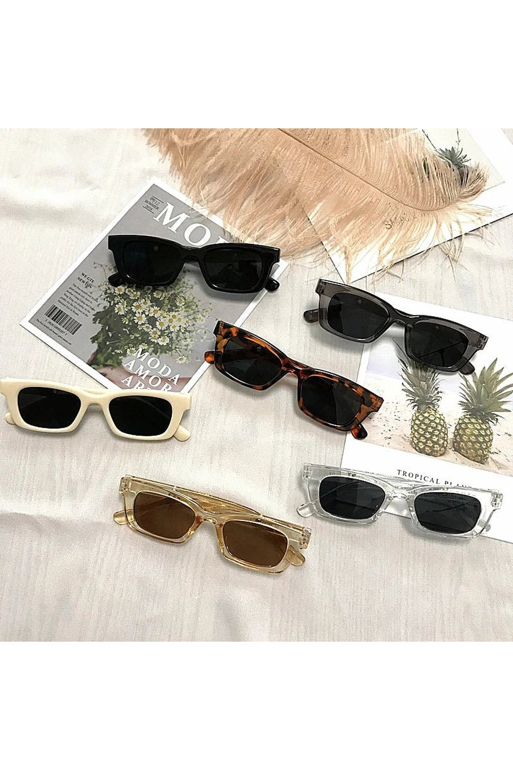 New Style Trends - Retro Rectangle Sunglasses - Outfit Ideas New Style Trends - Retro Rectangle Sunglasses - Outfit Ideas
