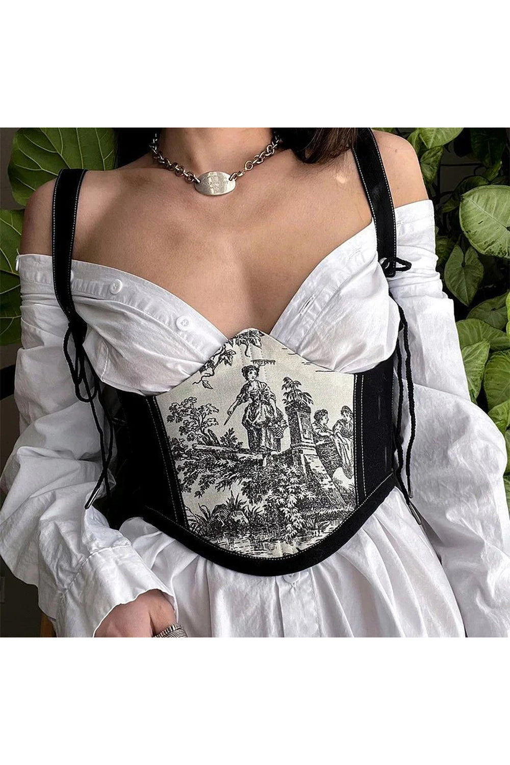New Style Trends - Retro Renaissance Art Corset Top - Outfit Ideas