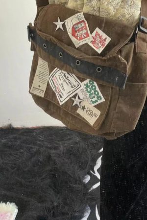 New Style Trends - Retro Stampcore Crossbody Bag - Outfit Ideas