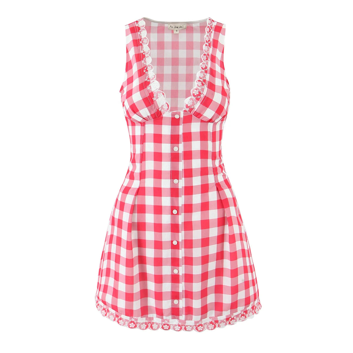 New Style Trends - Retro Strawberry Gingham Doll Dress - Outfit Ideas