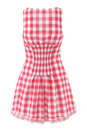 New Style Trends - Retro Strawberry Gingham Doll Dress - Outfit Ideas