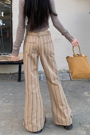New Style Trends - Retro Striped Flare Pants - Outfit Ideas