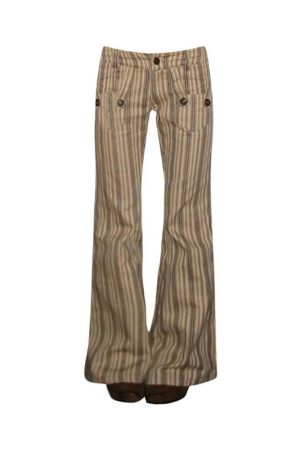 New Style Trends - Retro Striped Flare Pants - Outfit Ideas