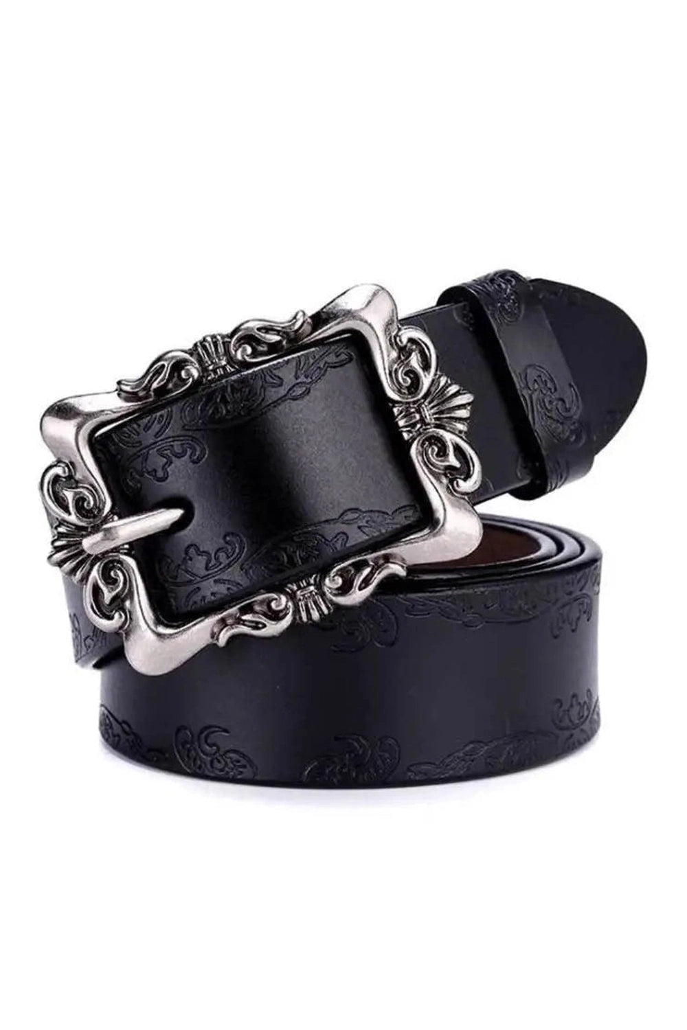 New Style Trends - Retro Victorian Embossed Buckle Belt - Outfit Ideas