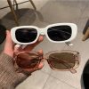 New Style Trends - Retro White Rectangular Sunglasses - Outfit Ideas