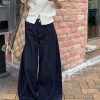 New Style Trends - Retro Wide-Leg Denim Pants - Outfit Ideas
