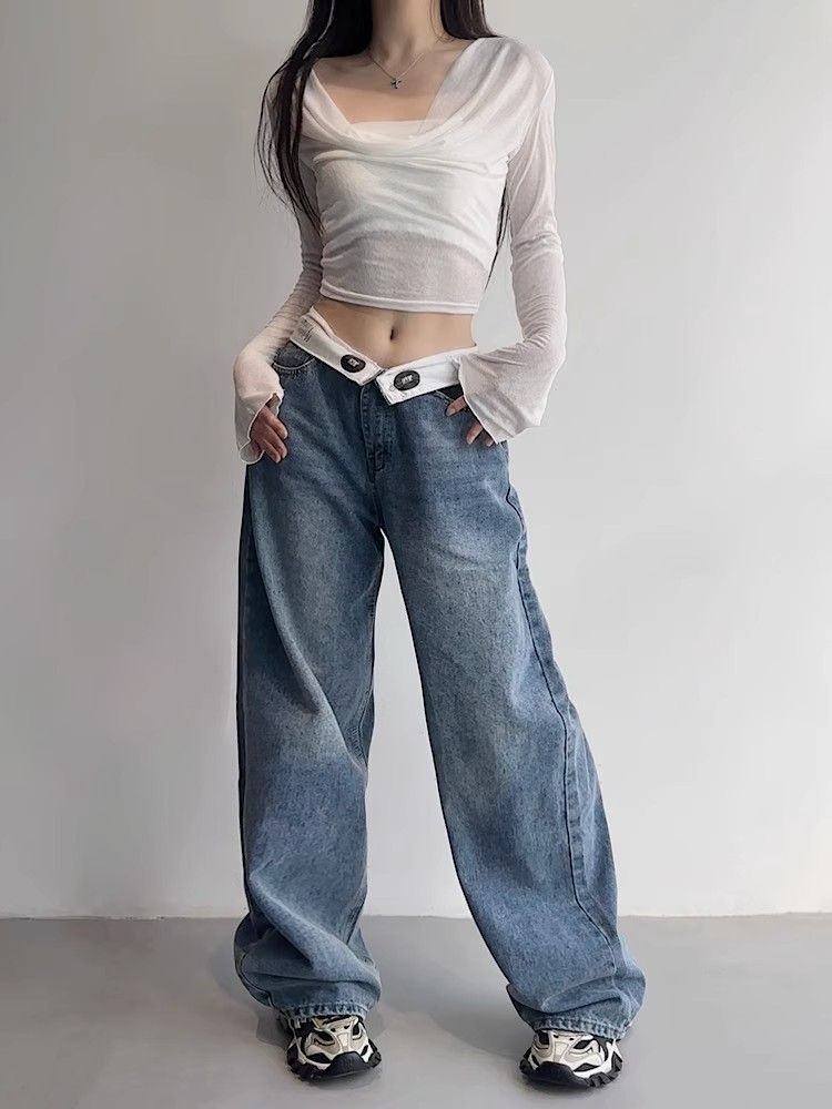 New Style Trends - Retro Y2K Baggy Jeans - Outfit Ideas New Style Trends - Retro Y2K Baggy Jeans - Outfit Ideas