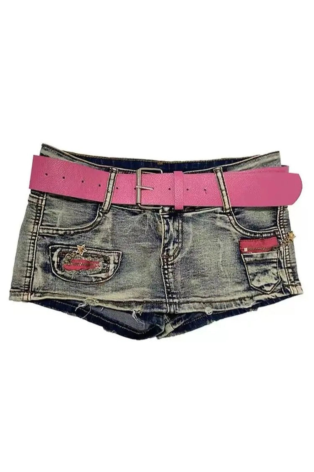 New Style Trends - Retro Y2K Denim Mini Shorts - Outfit Ideas