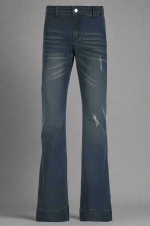 New Style Trends - Retro Y2k Flare Denim Jeans - Outfit Ideas