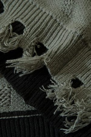 New Style Trends - Reverie Edgy Distressed Sweater - Outfit Ideas