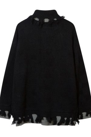 New Style Trends - Reverie Edgy Distressed Sweater - Outfit Ideas