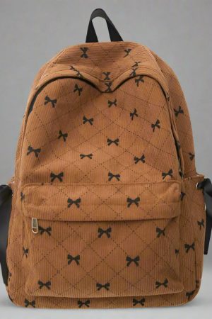 New Style Trends - Ribbon Grid Coquette Backpack - Outfit Ideas