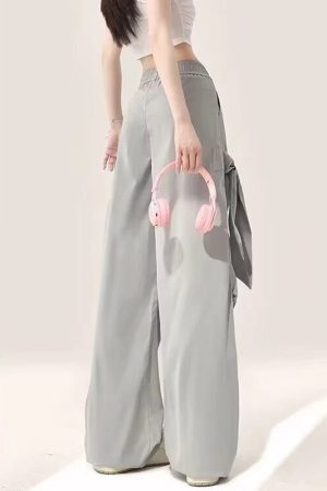 New Style Trends - Ribbon Side Chill Y2k Pants - Outfit Ideas