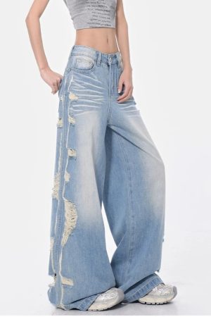 New Style Trends - Riptide Seam Flare Y2k Jeans - Outfit Ideas
