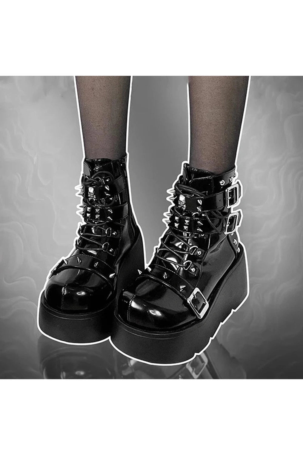 New Style Trends - Rivet Platform Alt Punk Boots - Outfit Ideas New Style Trends - Rivet Platform Alt Punk Boots - Outfit Ideas