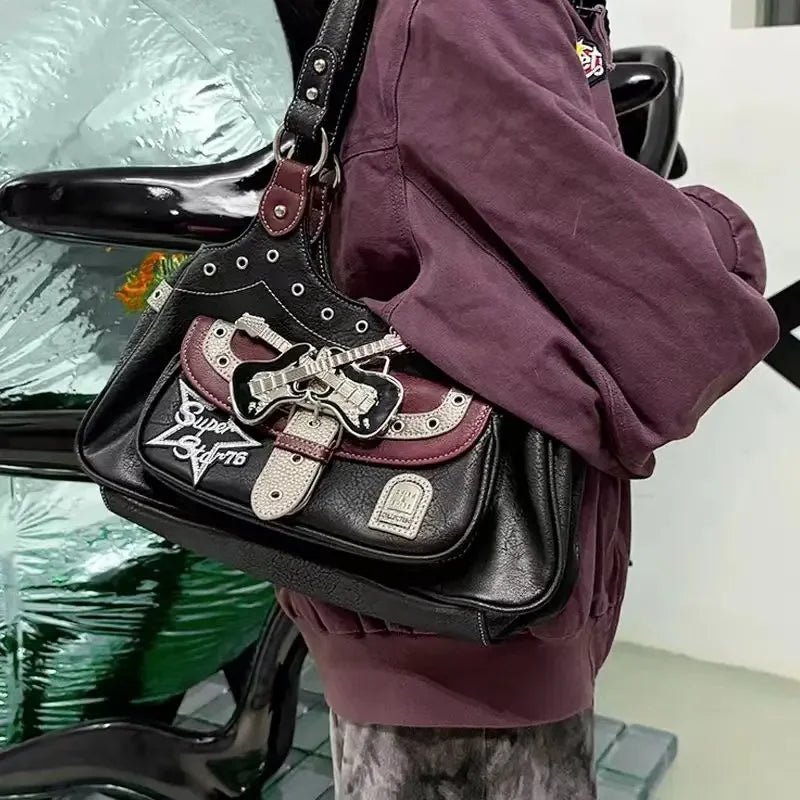 New Style Trends - Rockstar Chic Y2k Studded Bag - Outfit Ideas New Style Trends - Rockstar Chic Y2k Studded Bag - Outfit Ideas