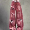 New Style Trends - Rose Distressed Edgy Baggy Jeans - Outfit Ideas