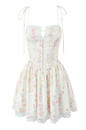 New Style Trends - Rose Garden Corset Coquette Dress - Outfit Ideas