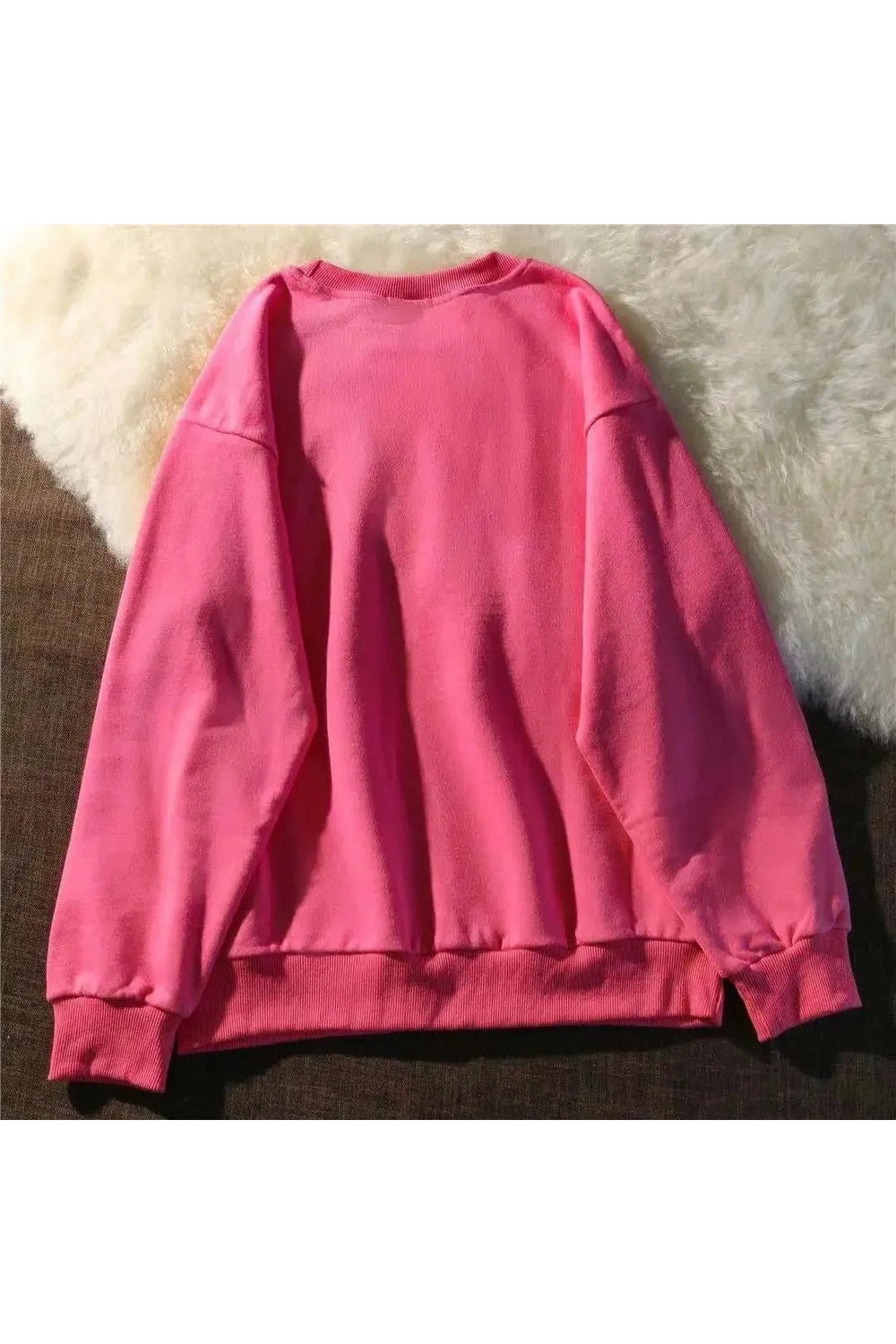 New Style Trends - Rose Red Cartoon Sweatshirt - Outfit Ideas