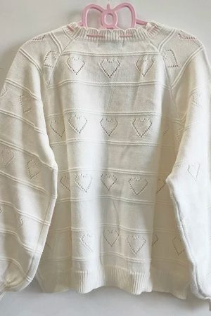 New Style Trends - Rosy Whispers Retro Lace-Up Knit Sweater - Outfit Ideas