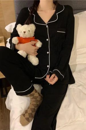 New Style Trends - Ruffled Retro Lounge Pajamas - Outfit Ideas